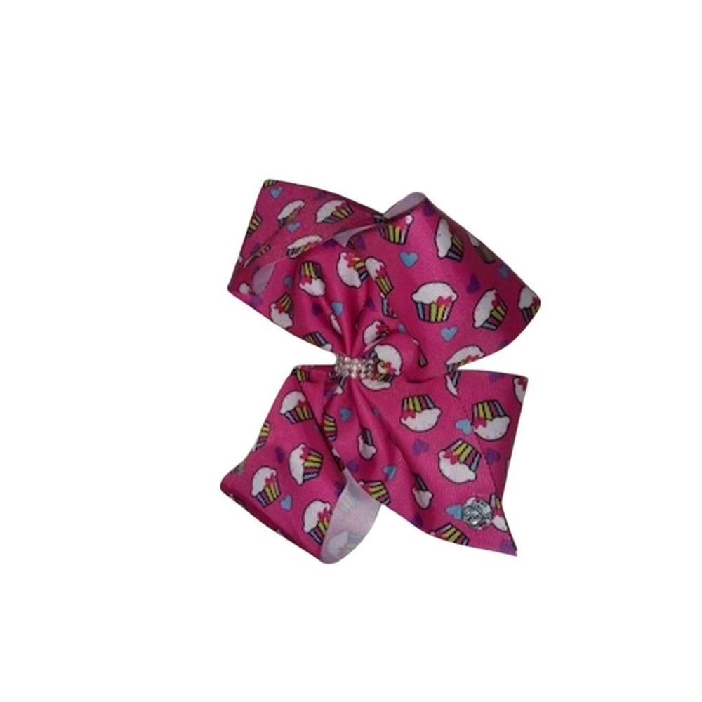 JoJo Siwa Girls Pink Cupcake Hair Bow with Bling Party‎ Accessory